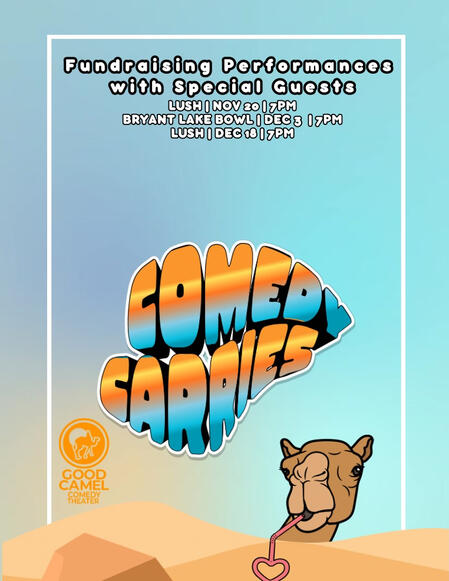 Good Camel creates spaces where people can show up whole. We teach, perform, and build community through improv that is political, joyful, and grounded in truth. Your support helps carry: • BIPOC improv classes • Monthly jams at 825 Arts • Jam events f